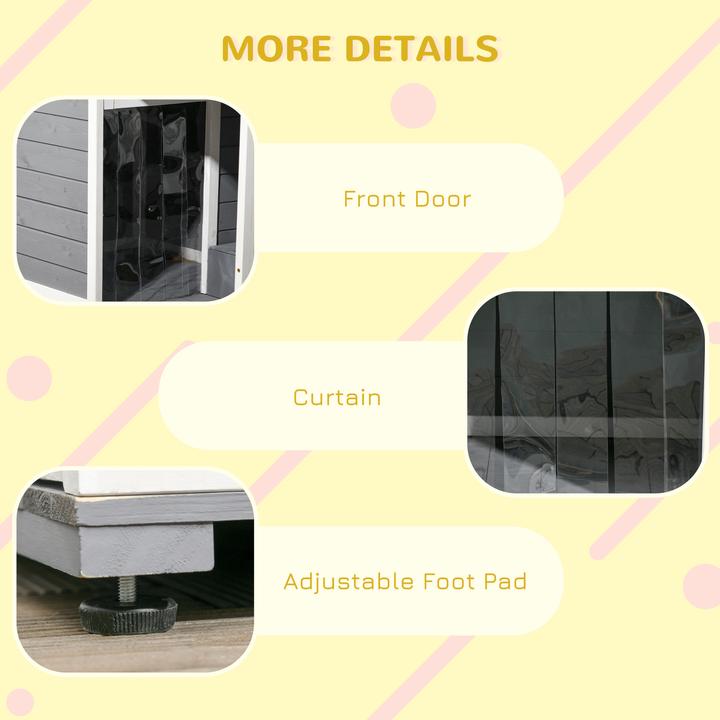 Image du produit PawHut Niche pour chiens avec gamelles (Niche pour chien)