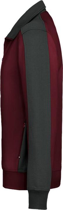 Produktbild Hakro Sweatjacke Contrast Perf weinrot/anthrazit Gr.5XL (5XL)