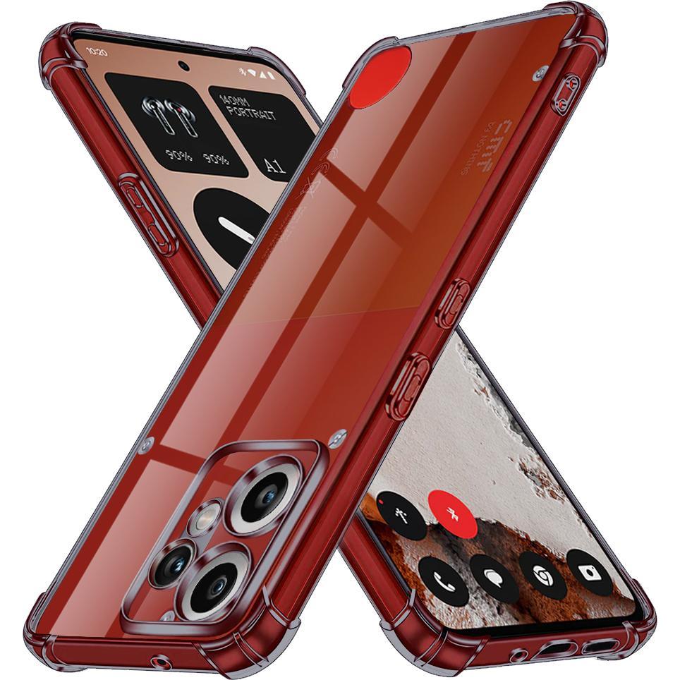 Techsuit Trasparente - Shockproof Clear Silicone - Nothing Cmf Phone 2 Pro - Smoke Black (Niente Cmf Phone 2 Pro), Cover Smartphone,
