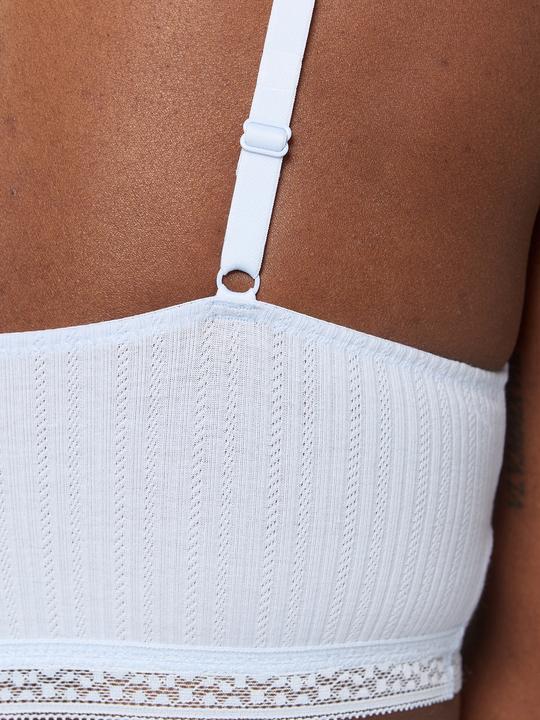 Actual product image DIM Crop-Top Cotton Lace (L)