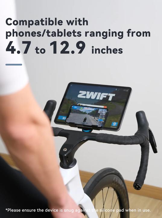 Actual product image Cycplus Z7 Indoor Bike Phone and Pad Holder
