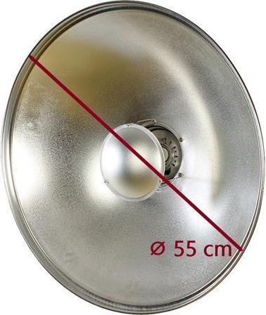 Immagine prodotto Studioking Beauty Dish Silver SK-BD550 55 cm con nido d'ape (Beauty Dish)
