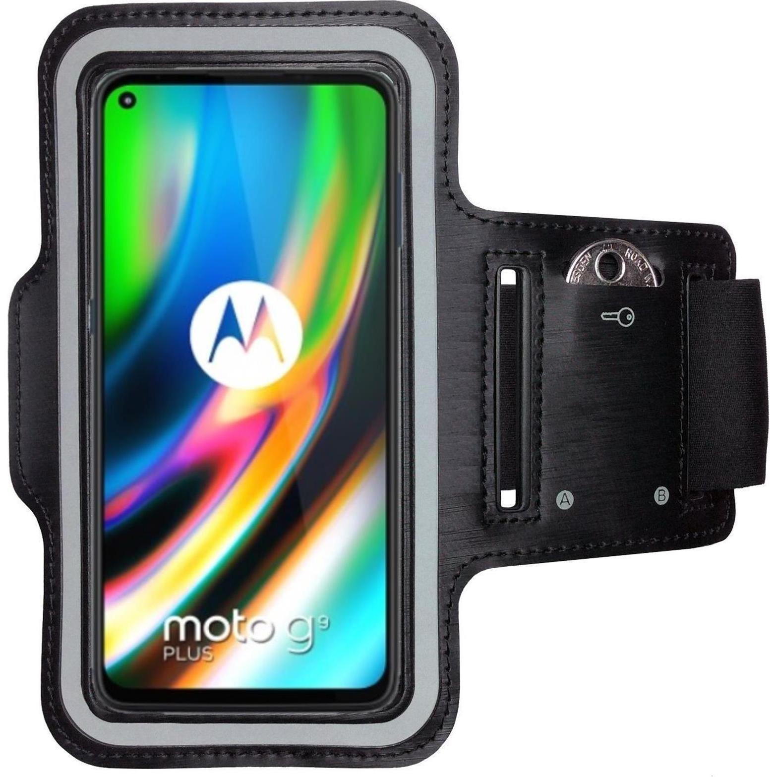 CoverKingz Sportarmband für Motorola Moto G9 Plus, Smartphone Sportarmband, Schwarz