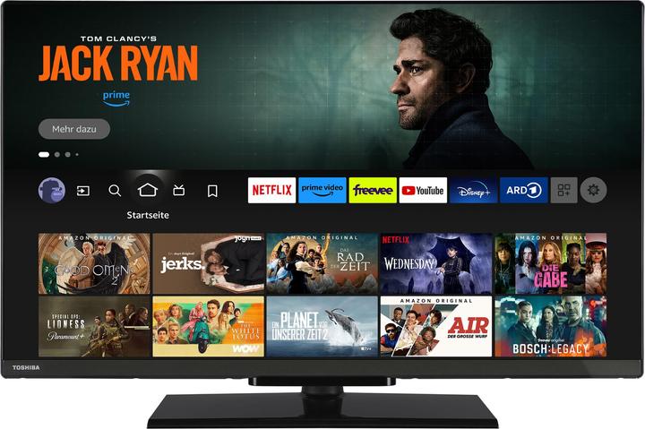 Produktbild Toshiba 32WF3F63DAZ (80 cm (32 Zoll), schwarz, WXGA, HDR, Triple Tuner, Fire TV) (32", LCD, WXGA)