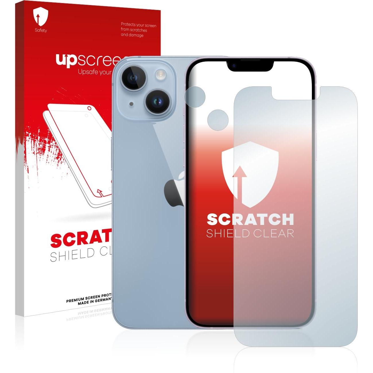 upscreen Scratch Shield Displayschutz (1 Stück, Apple iPhone 14), Smartphone Schutzfolie, Transparent
