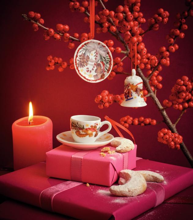 Immagine prodotto Hutschenreuther Set di mini campane e palline della serie 21 da collezione Regalo di Natale (1 x)