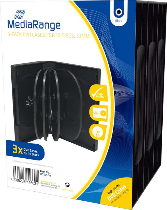 Image du produit MediaRange Pochette DVD vide pour 10 disques (10 x)