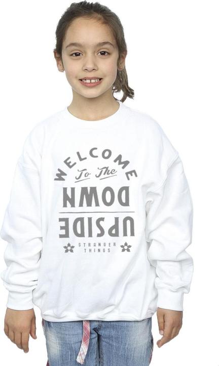 Produktbild Netflix Stranger Things Welcome To Upside Down Sweatshirt Mädchen (128)