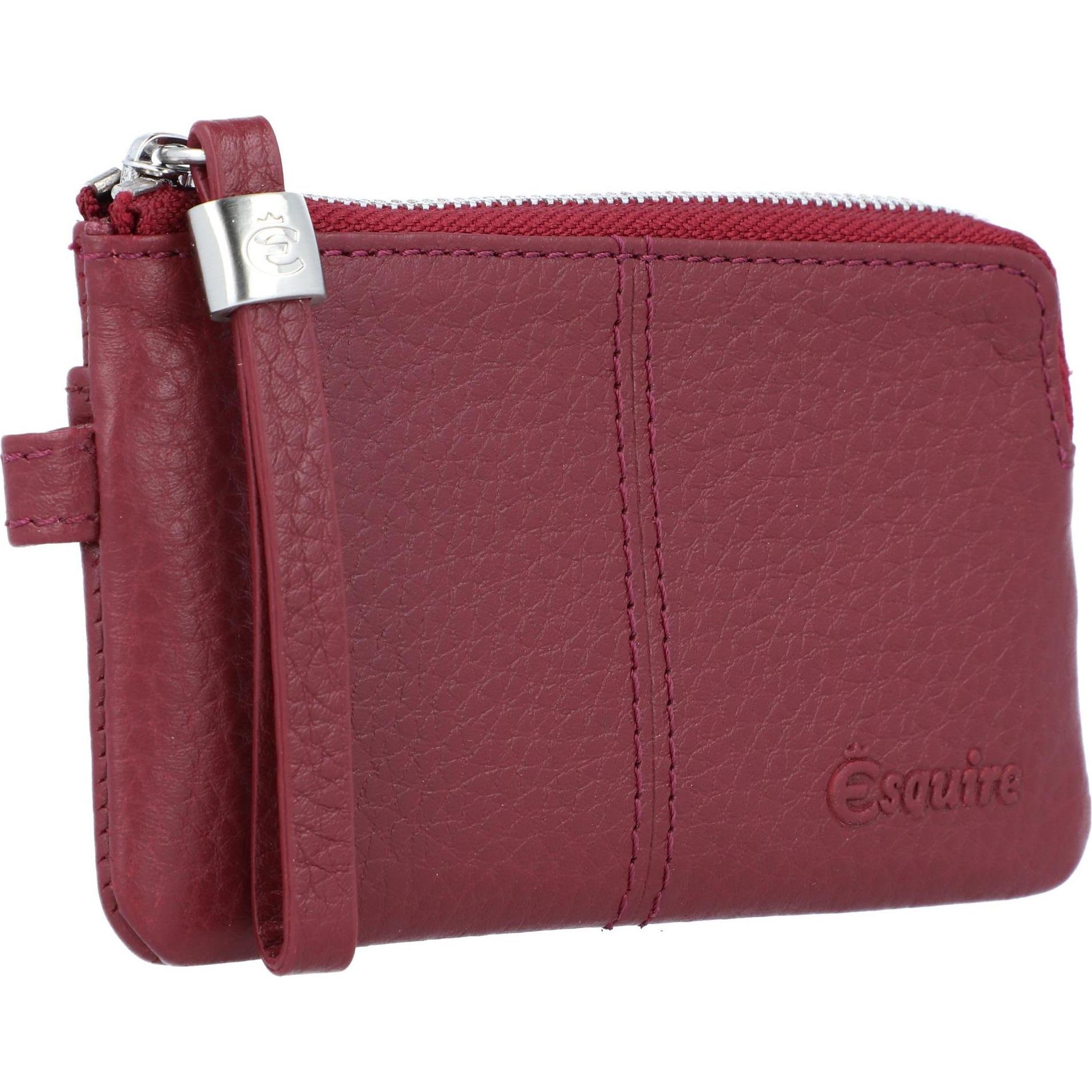 Thumbnail - Esquire, Damen, Portemonnaie, Verona Schlüsseletui Leder 13 cm, Rot