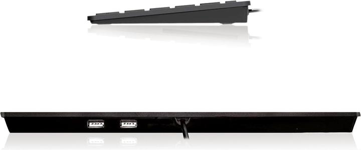 Produktbild Adesso SlimTouch 510 Tastatur USB QWERTY US Englisch Schwarz (US, Kabelgebunden)