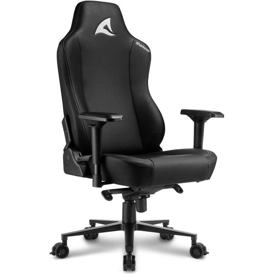 Sharkoon PU, Stahl, 4D, 0° - 14°, Klasse 4, max., Gaming Stuhl, Schwarz