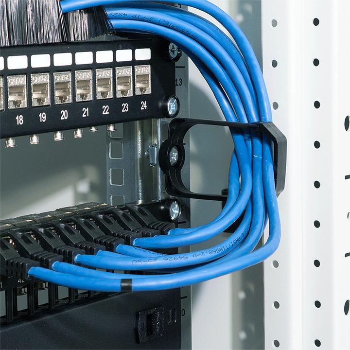 Immagine prodotto LogiLink Kabelführungsbügel für 19" Schränke, 44 x 70 mm, verschliessbar, 10 Stück