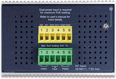 Image du produit Planet Industrial L3 8 ports 802.3bt GE + 2 ports SFP (8 ports)