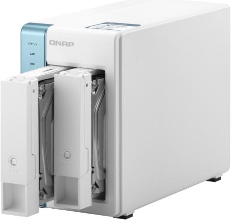 Produktbild QNAP AnnapurnaLabs Alpine AL314., SO-DIMM DDR3, Flash,./3.5 SATA, 2x RJ-45, 3x USB 3.2