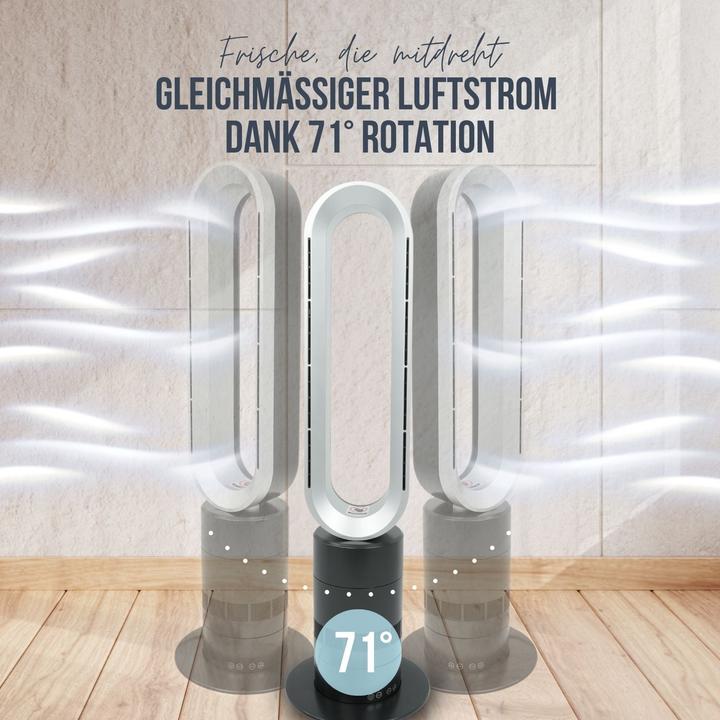 Image du produit Hermex Turmventilator Hot & Cool Standventilator Standheizer Säulenventilator (40 dB)