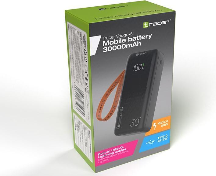 Actual product image Tracer 47369 Vouge-3 30000mAh Power Bank (30000 mAh, 20 W, 20 Wh)