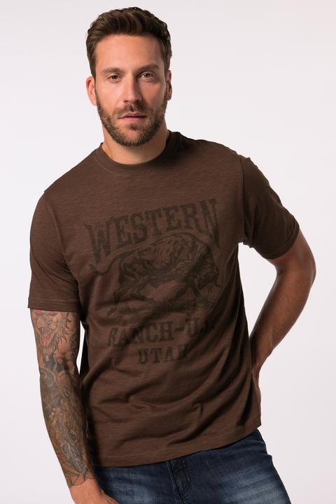 Actual product image JP1880 JP 1880 T-Shirt, Halbarm, Vintage-Look, Brustprint (7XL)