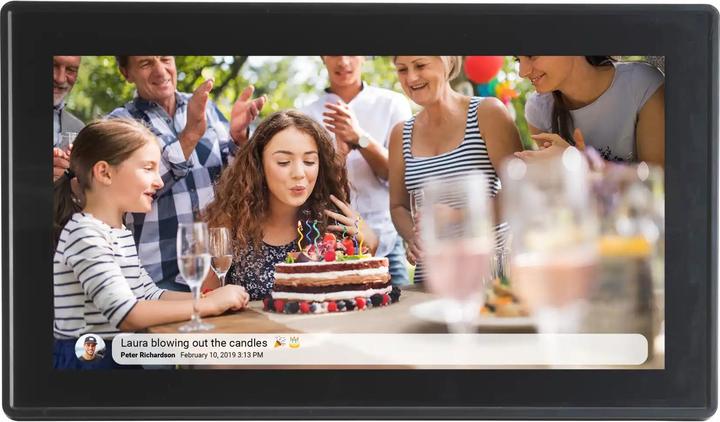 Productafbeelding Denver PFF-1515B 15,6" digitale fotolijst zwart (15.60", 1920 x 1080 Pixels)