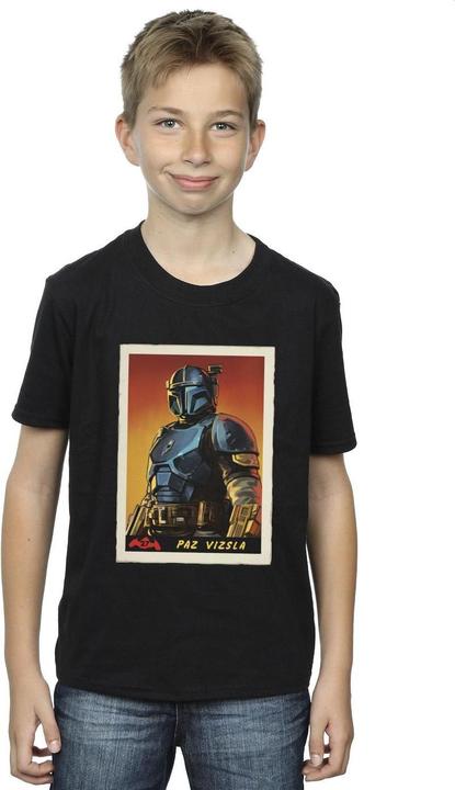 Produktbild Star Wars The Mandalorian Paz Vizla Card TShirt Jungen (140, 146)