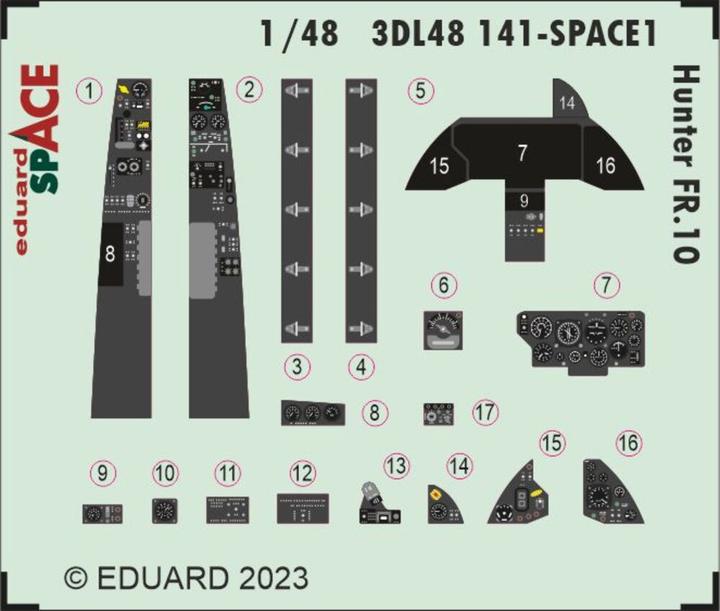 Actual product image Eduard Hunter FR.10 SPACE 1/48 AIRFIX