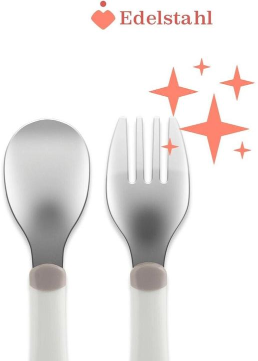 Actual product image Chicco Beiges Metallbesteck 18m+