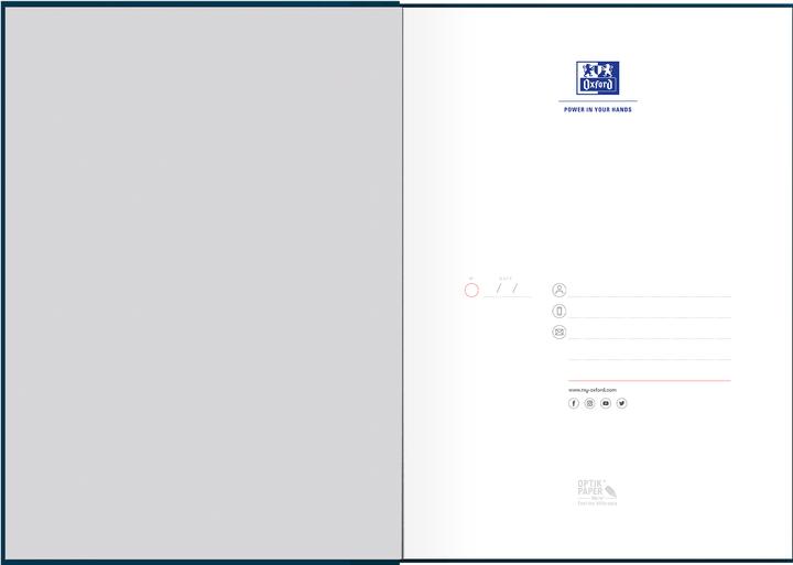 Image du produit Oxford L'essentiel du carnet de notes (A4, Blanc, Couverture rigide)