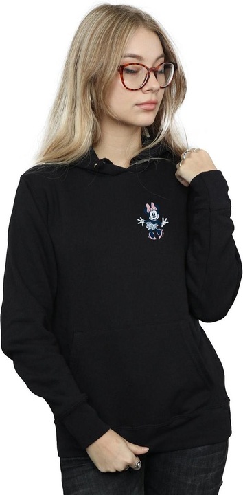 Immagine prodotto Disney Minnie Mouse Dancing Chest Felpa con Cappuccio Donna (XL)