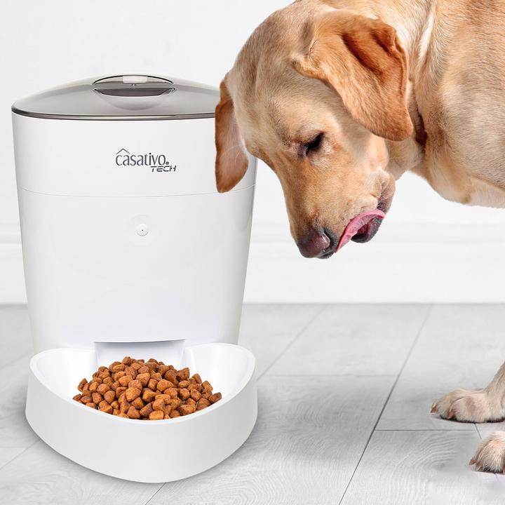Image du produit Casativo Distributeur de nourriture intelligent pour chiens et chats avec WLAN et application, 4 l (4 l)