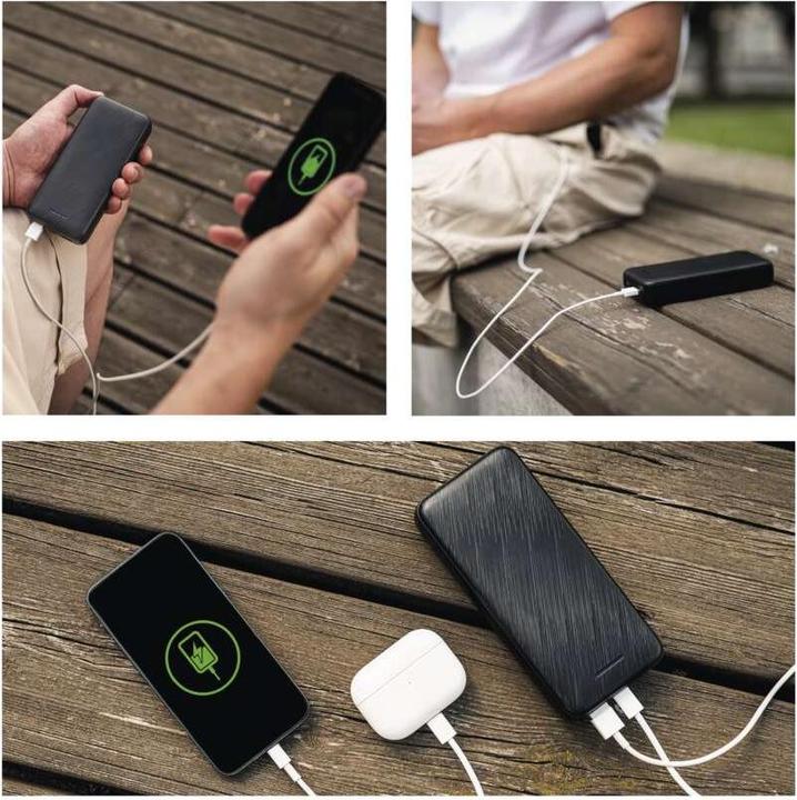Immagine prodotto Emos Powerbank AlphaQ3, 20 000 mAh, 22,5 W, schwarz (20000 mAh, 22.50 W, 74 Wh)