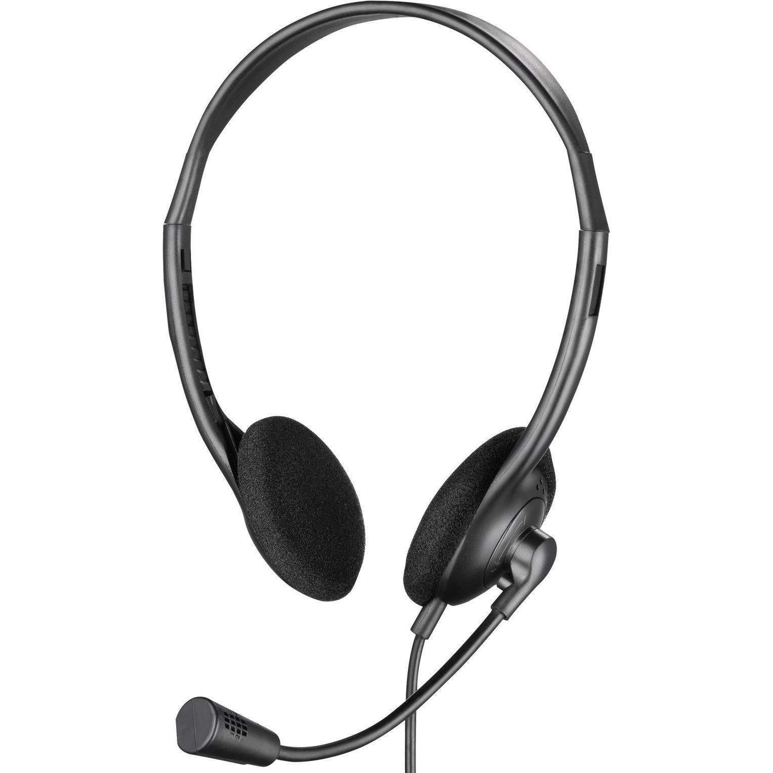 Sandberg Headset MiniJack Bulk (Kabelgebunden), Office Headset, Schwarz