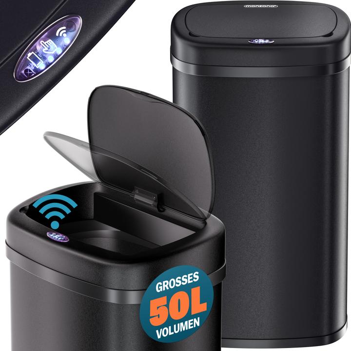 Actual product image Monzana Poubelle automatique avec capteur 50 L (50 l)