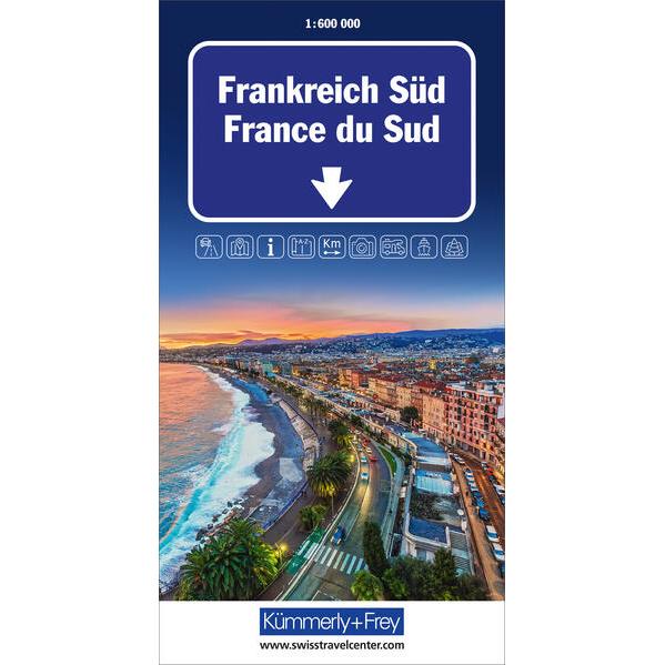 Frankreich Süd Strassenkarte 1:600 000, Landkarte