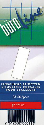 Produktbild BüroLine Einschiebe-Etiketten