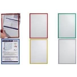 Franken, Mappe, Sichttasche FRAME IT X-tra!Line, DIN A4, grün selbstklebend, Dokumentenhalter, transparent, Hartfoli (A4...