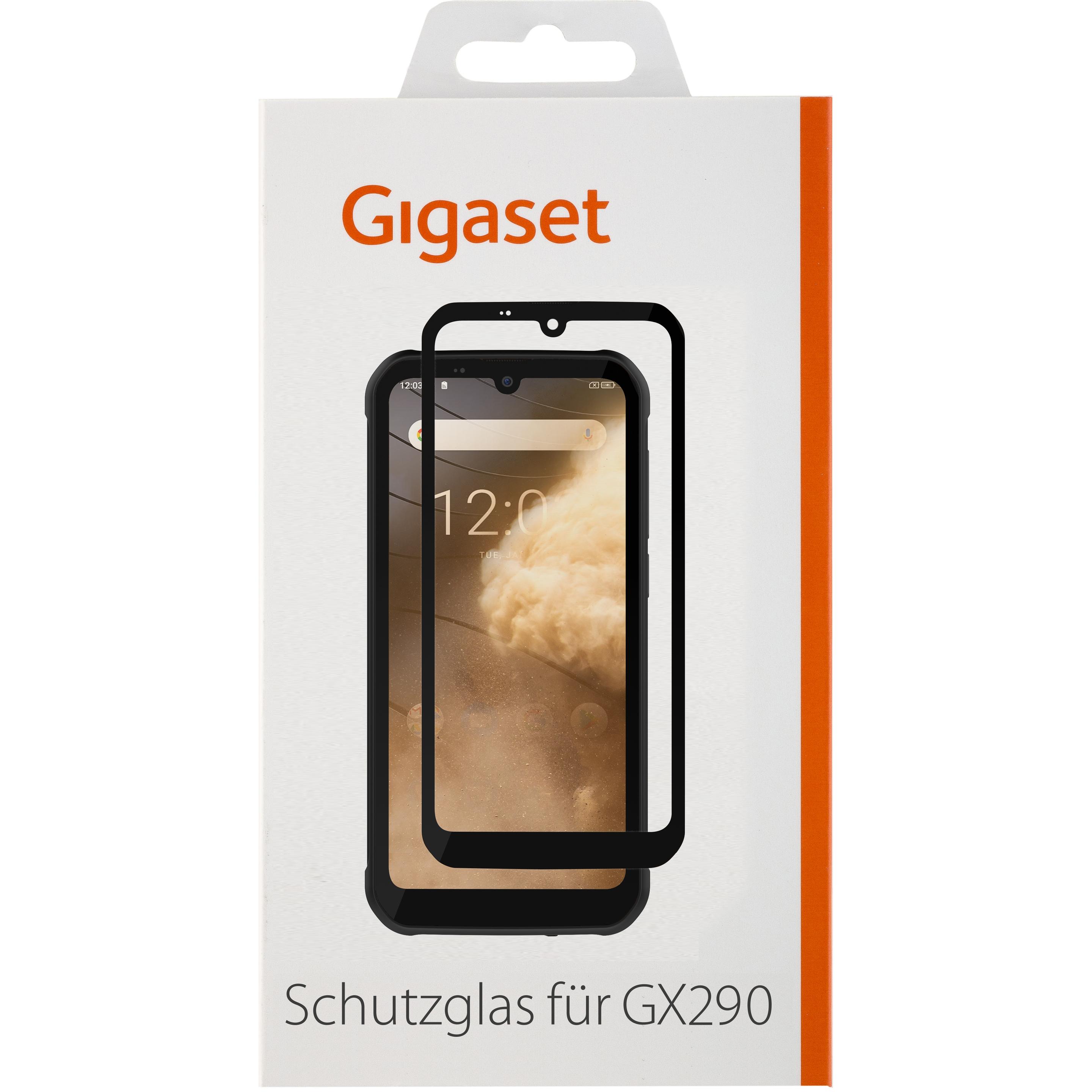 Gigaset Fulldisplay HD Glass für GX290/Plus/Pro (1 Stück, Gigaset GX290), Smartphone Schutzfolie, Schwarz