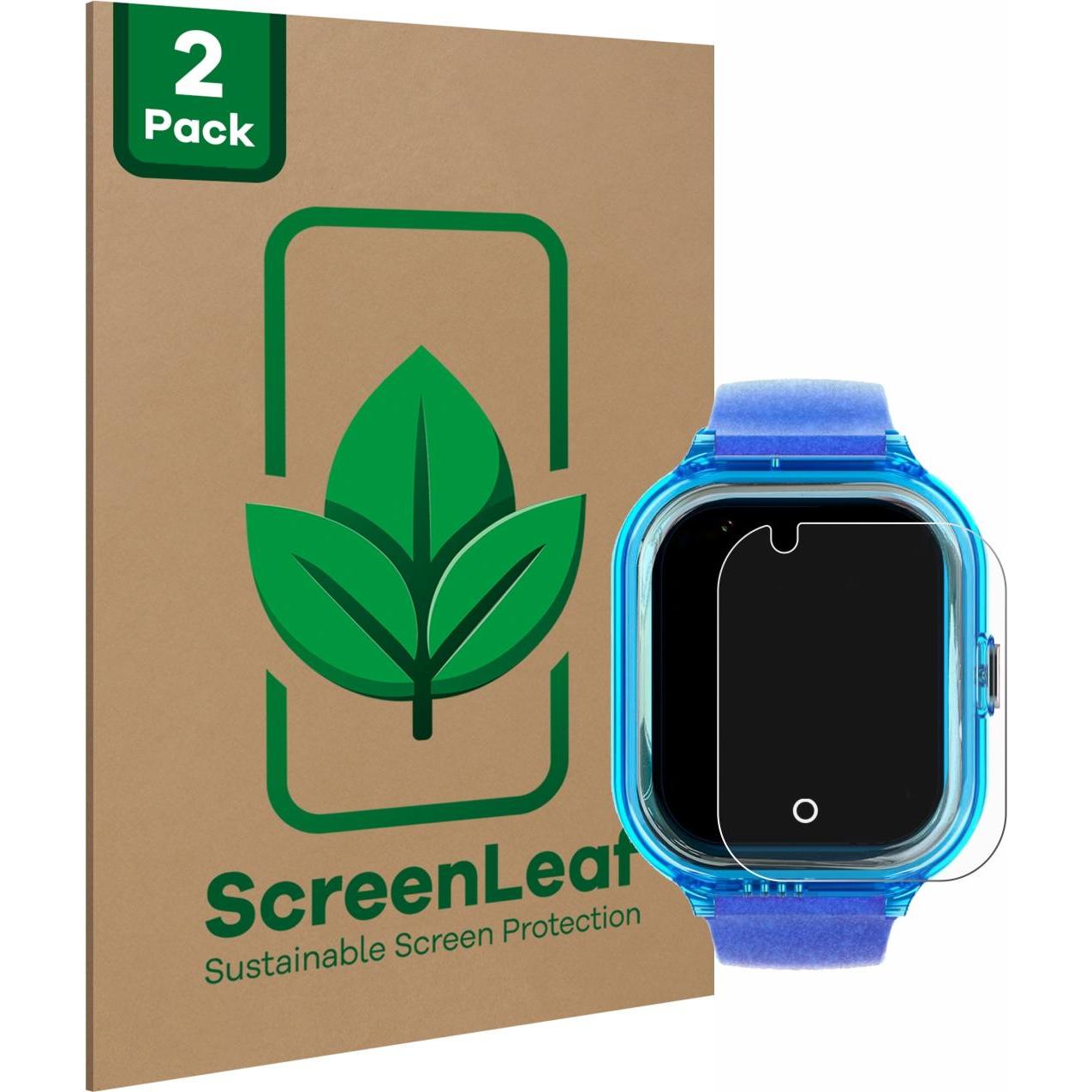ScreenLeaf Schutzfolie nachhaltiger Displayschutz Displayschutzfolie Folie Klar Transparent, Smartwatch Schutzfolie, Tra...