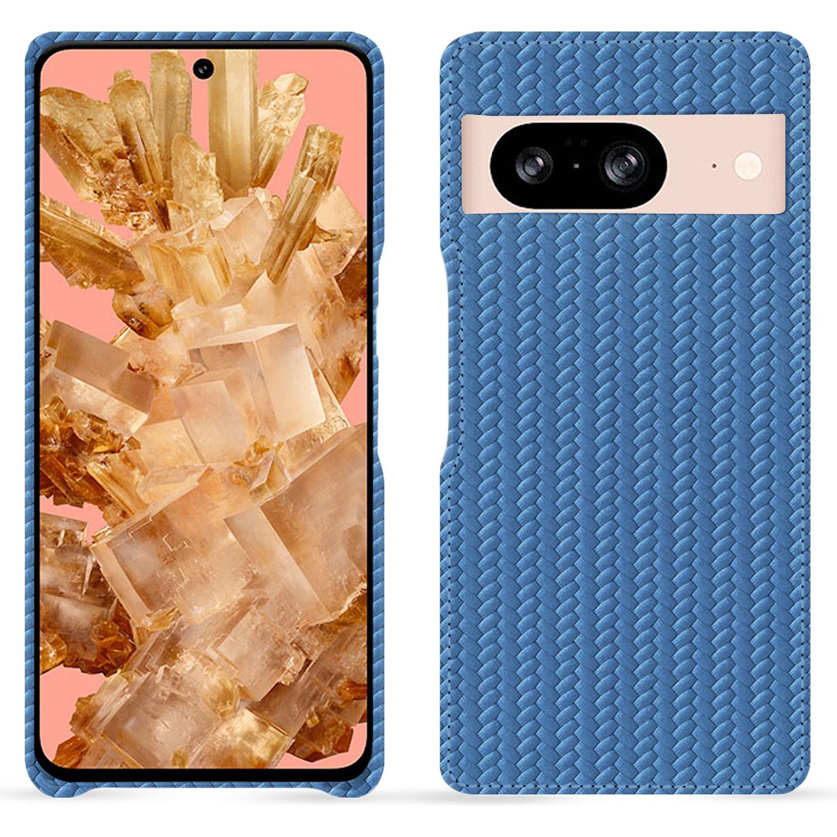 Noreve Lederschutzhülle (Google Pixel 8), Smartphone Hülle, Blau