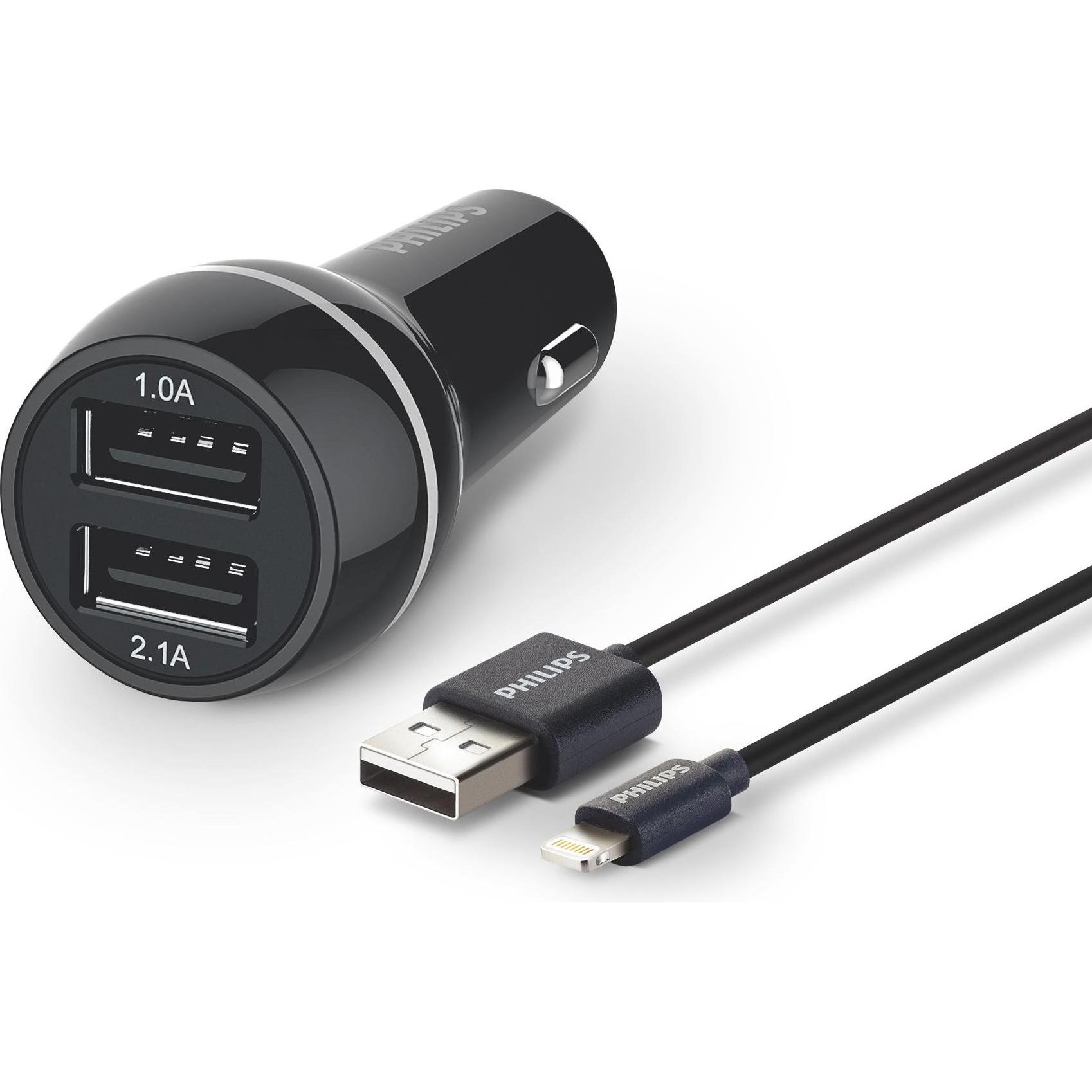 ProPlus Auto-Ladegerät, Auto Adapter, Schwarz