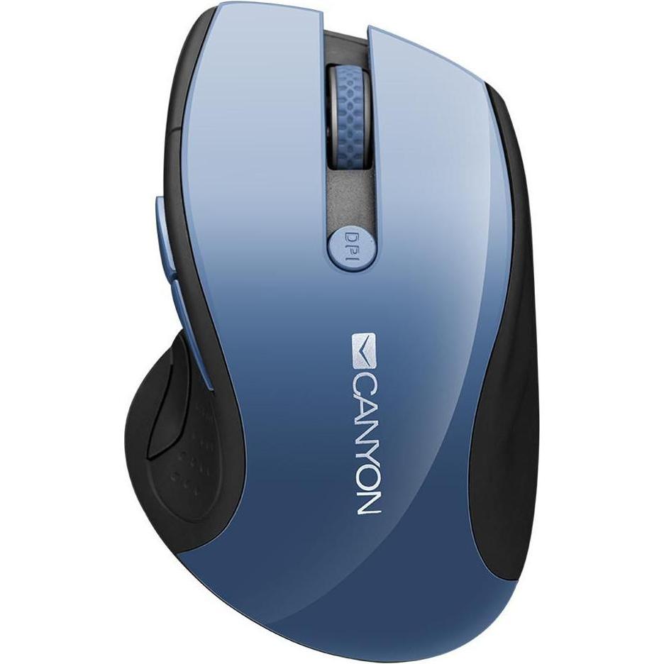 Canyon MW-01 2.4GHz Wireless Mouse With 6 Buttons Optical (Kabellos), Maus, Blau