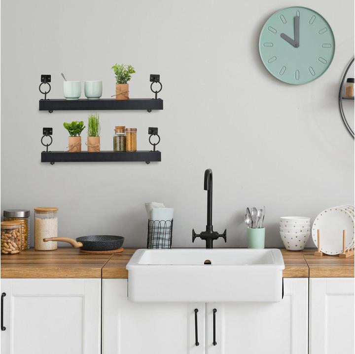 Produktbild Relaxdays 2x Wandregal (48 x 12 x 13 cm)