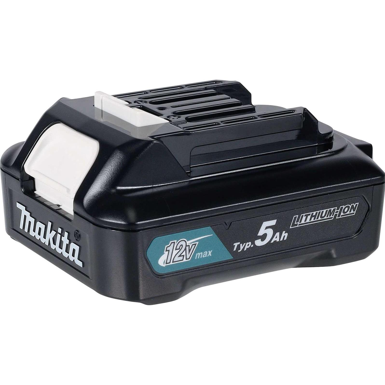 Makita, Batteria + Caricatore, 1913G0-9 BL1050B Batteria 12 Volt 5.0 AH Li-Ion (12 V)