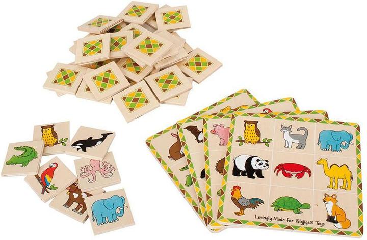 Actual product image Bigjigs Wooden animals lotto