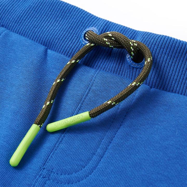 Immagine prodotto VidaXL Pantaloni della tuta da ginnastica per bambini blu 140,Materiale: 80 % cotone. 20 (140)