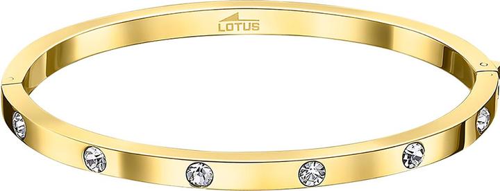 Image du produit Lotus Style - Bracelet solide plaqué or avec des cristaux LS1846-2 / 2 (Acier inoxydable)