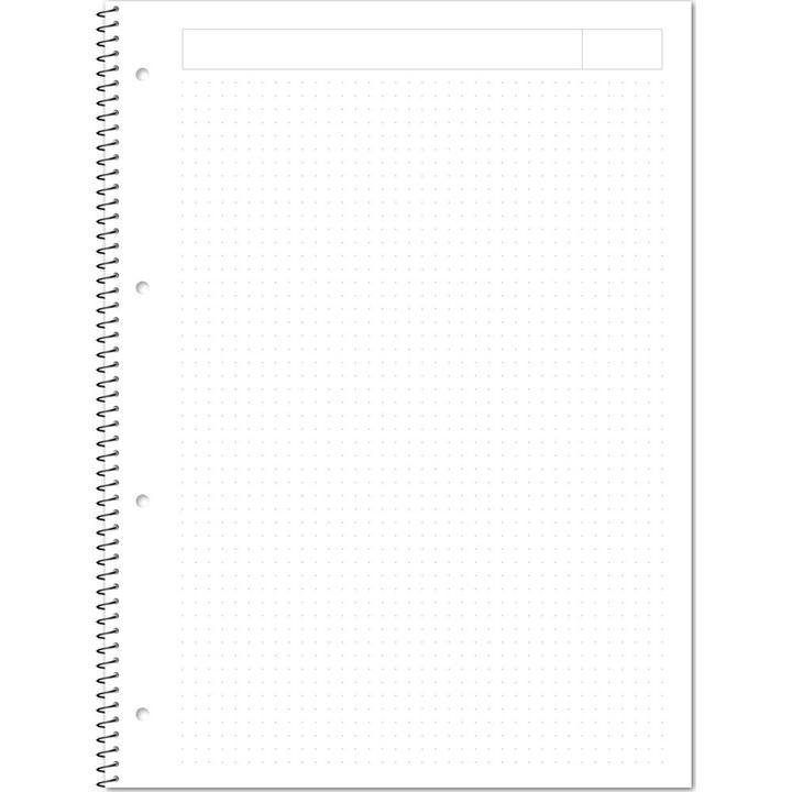 Immagine prodotto Ursus Collegeblock A4 80 Blatt punktkariert ws (A4, Punteggiato, Copertina rigida)