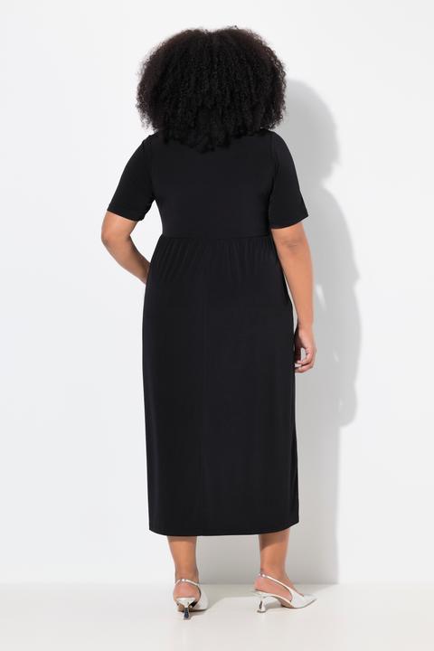 Produktbild Ulla Popken Jerseykleid, Empirenaht, Rundhals, Halbarm, Taschen (68)