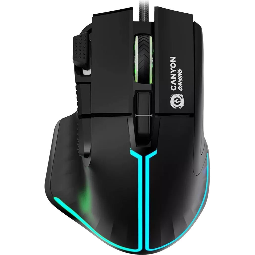 Canyon Fortnax GM-636, 9keys Gaming wired mouse,Sunplus up to 20000, Huano 5million switch, RGB (Kabelgebunden), Maus, S...