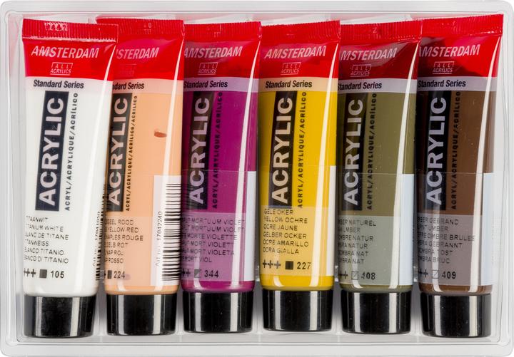 Produktbild Amsterdam Acrylfarbe Portrait 6 Tuben à 20 ml (20 ml)