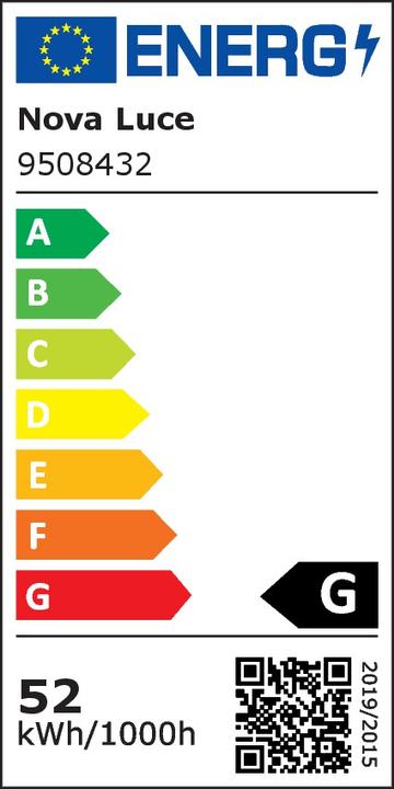 Label énergétique Nova Luce Bilbao (2650 lm)