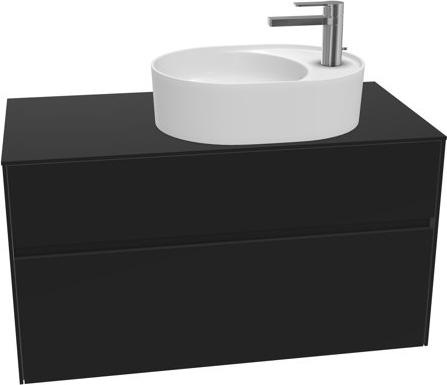 Actual product image Villeroy & Boch Collaro washbasin cabinet 1000x548x500 mm, 2 drawers, for washbasin right, C056 (107 x 50 x 57 cm)